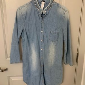 Denim blouse